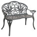 Tulip Cast Iron/Aluminum Garden Bench