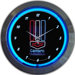 Camaro Red White and Blue Neon Clock