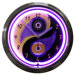 Billiards Yin Yang Neon Clock