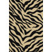 Kings Court Black Zebra Animal Print Rug