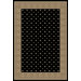 Barclay Black Hudson Terrace Border Rug
