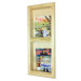Double Bevel Frame Recessed Magazine Rack