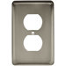 Stamped Round Single Duplex Wall Plate