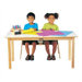 Large Multi-Purpose Rectangular Table - White