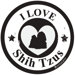 Shih Tzu Circle Car Magnet