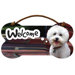 Bichon Frise Welcome Wall Sign