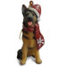 German Shepherd Snowflake Scarf Resin Ornament