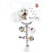 Bichon Frise Enamel Key Chain