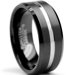 Men's Two Tone Comfort Fit Wedding Band