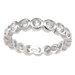 .925 Sterling Silver Princess Cut Cubic Zirconia Eternity Ring