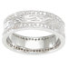 Men's .925 Sterling Silver Brilliant Cut Cubic Zirconia Wedding Band
