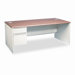 38000 Series Computer Desk with 0.75" H Right Pedestal L-Workstation