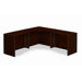 10500 Series 29.5" H x 36" W Laminate Wood Curved Corner Unit Desk Return