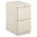 Efficiencies Mobile Pedestal File with Two File Drawers, 22-7/8D