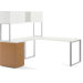 Voi Contemporary L-Station Desk with Stackon Storage