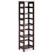 Espresso 4 Section Storage Shelf