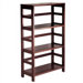 Espresso Wide 3 Section Storage Shelf