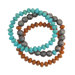 Artisan Bracelet and Coral and Turquoise Beads