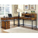 AR1755.4400971AModern Craftsman Corner "L" Desk and Mobile File