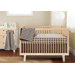 Lattice Bumper Free 4 Pieces Crib Bedding Set in Chocolate