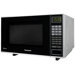 Flat and Wide Countertop Microwave Oven in Black / Silver