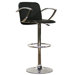 Baxton Studio Carmen Faux Leather Barstool in Black