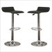 Baxton Studio Vita Faux Leather Barstool in Black (Set of 2)