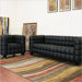 Baxton Studio 2 Piece Arriga Leather Modern Sofa Set