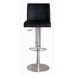 Hugh Mid-back Leather Adjustable Barstool