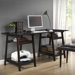 Baxton Studio Large Mott Wood Modern Writing Desk with Sawhorse Legs