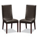Baxton Studio Vanessa Parsons Chair (Set of 2)