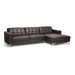 Baxton Studio Babbitt Right Leather Sectional