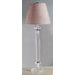 Battersby Buffet Lamp with Lucille Shade in Satin Nickel