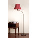 Josephine Floor Lamp with Charlotte Bell Shade in Gold Laced Cafe