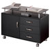 Side Cabinet with 3 Storage Drawers and 1 Door