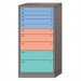 Eye-Level High Standard Cabinet with 10 Drawers: 30" W x 28 1/4" D x 59 1/4" H