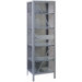 All-Welded Visible Storage Cabinet with 4 Shelves: 78" H x 24" W x 21" D