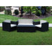 Bali Synthetic 4 Piece Deep Seating Group with Cushions