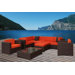 Southampton 9 Piece Sectional Deep Seating Group with Cushions
