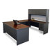 Pronto U Shaped Computer Desk with Flipper Door Unit