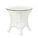 Empire End Table with Glass Top