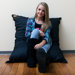 Pillowsaxx Small Denim Bean Bag Lounger