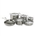3-Ply Stainless Steel 12-Piece Cookware Set with Crate