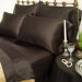 230 Thread Count Charmeuse II Satin Sheet Set in Black