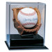 Soft Brown Glove Baseball Display Case