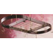 Gourmet Oval Designer Hanging Pot Rack with Grid