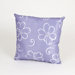 LuLu White Flower Pillow on Lavender Background