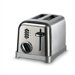 Metal Classic 2-Slice Toaster in Black and Stainless