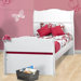 Dixie Sleigh Bed in White