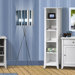 Vice Versa Slim Bookcase in White Lacquer